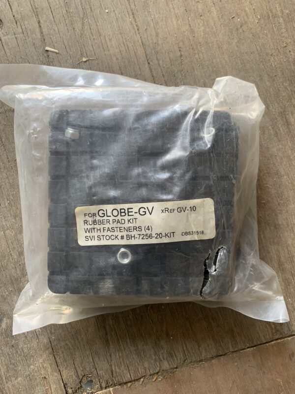 Globe-GV Rubber Arm Pad Kit with Fasteners Set of 4