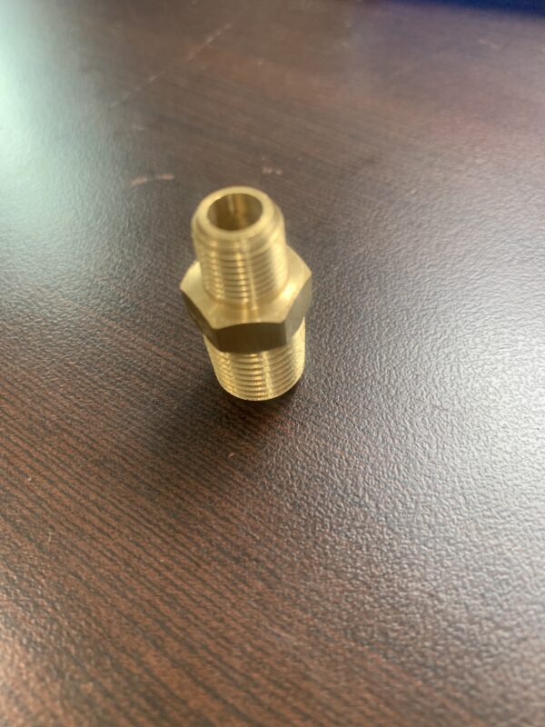 1/4 inch to 1/8 inch Straight Brass Male Fitting