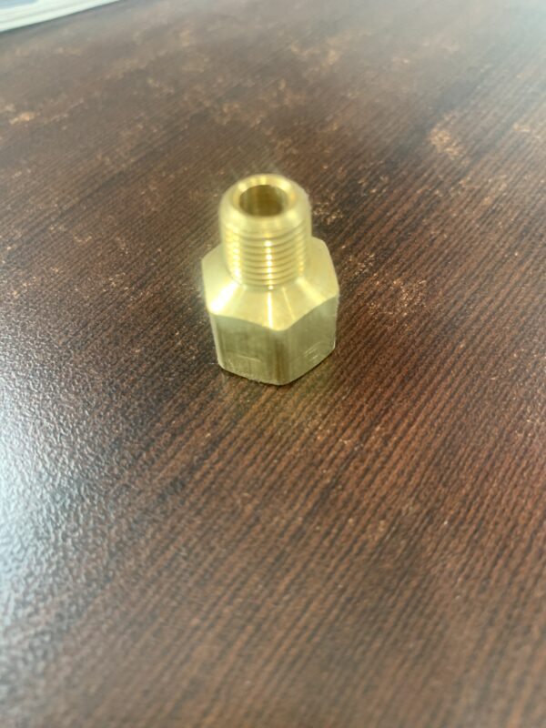 1/8 inch Male to 1/4 inch Female Straight Brass Fitting
