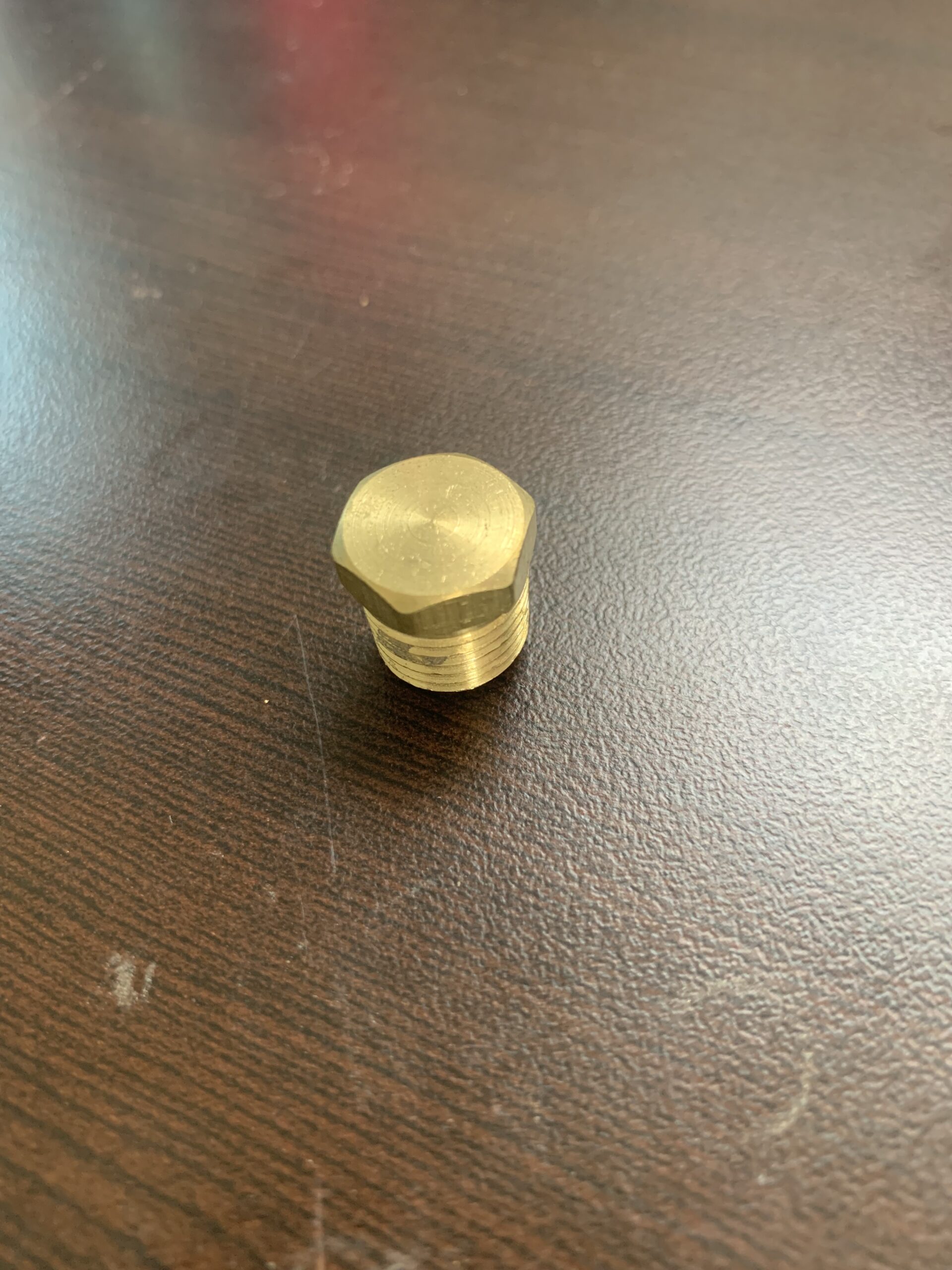 1/4 inch Male Brass Hex Head Plug Fitting