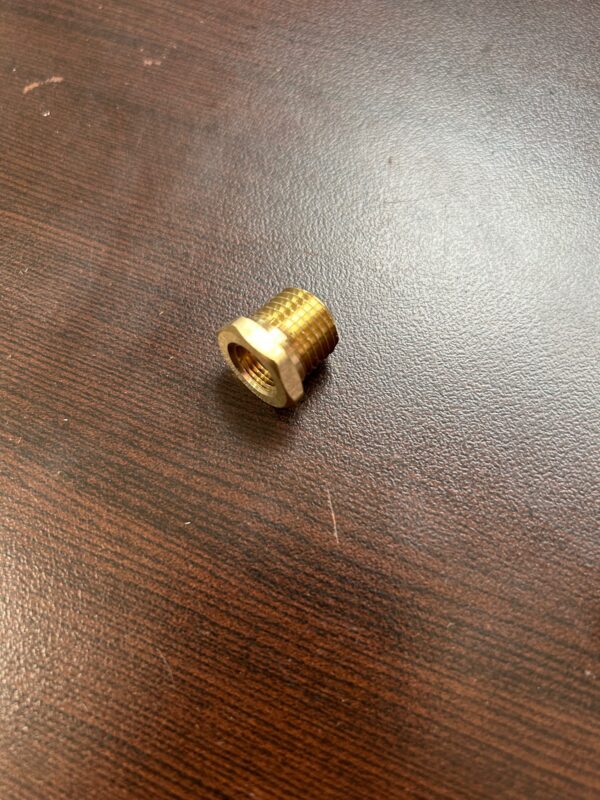1/4 inch Male to 1/8 inch Female Brass Hex Bushing Fitting