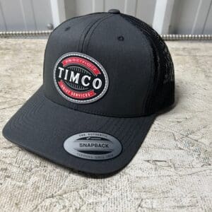 Mesh Snapback Hat Rubber Patch Logo