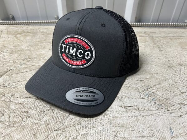 Mesh Snapback Hat Rubber Patch Logo